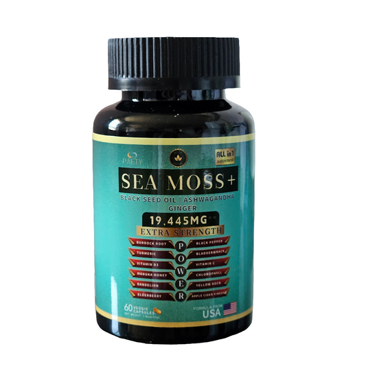 Sea Moss+ Black Seed Oil Ashwagandha Ginger